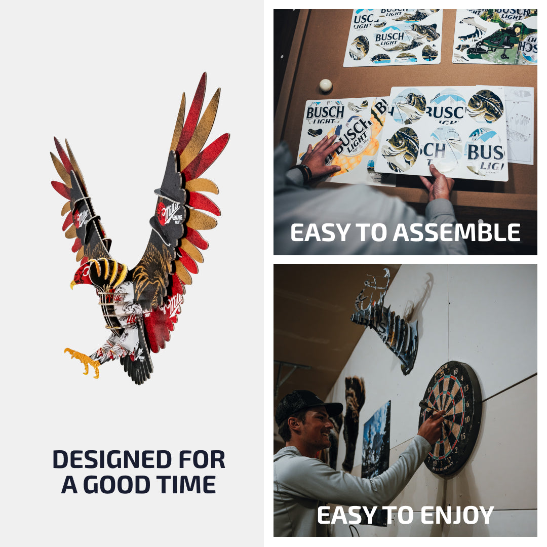 Miller Genuine Draft Eagle Wall Mount