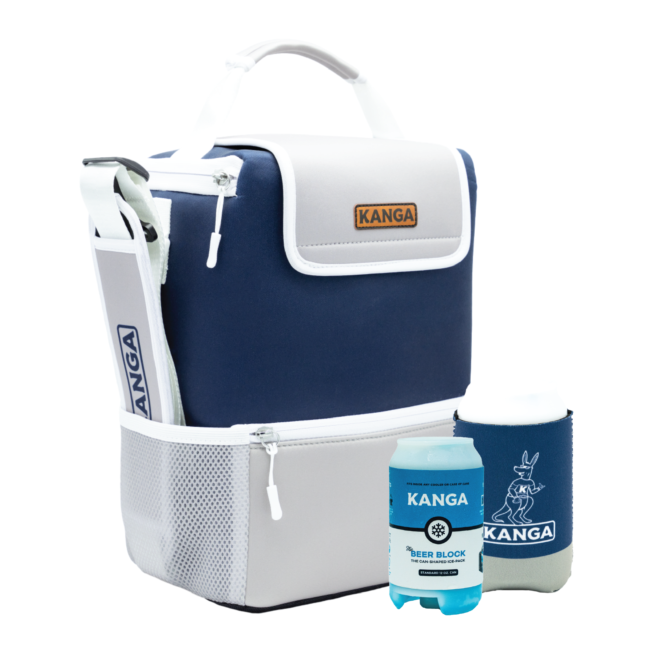 Pouch Cooler, Neoprene Rooski, and Beer Block Bundle