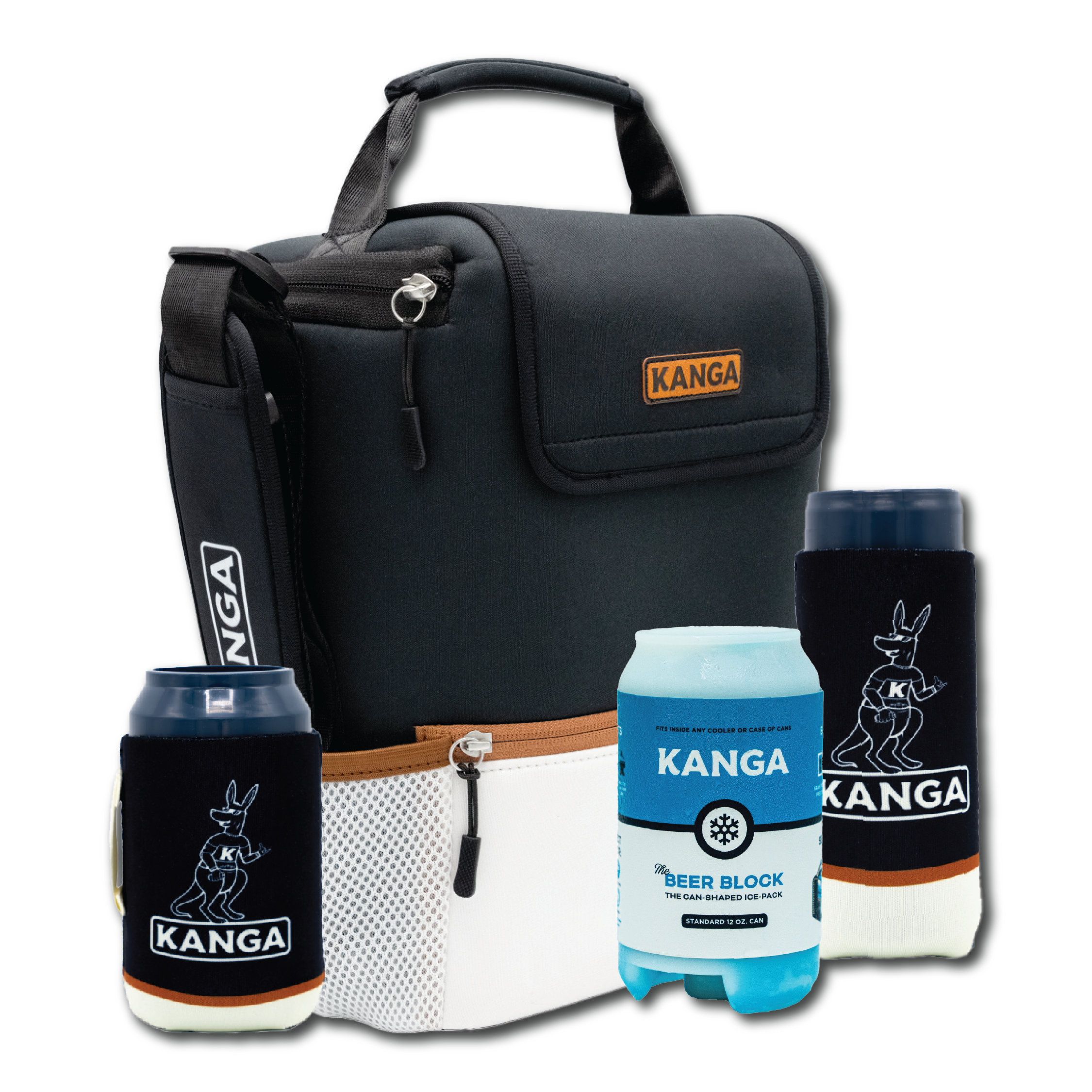 Pouch Cooler, Neoprene Rooski, and Beer Block Bundle