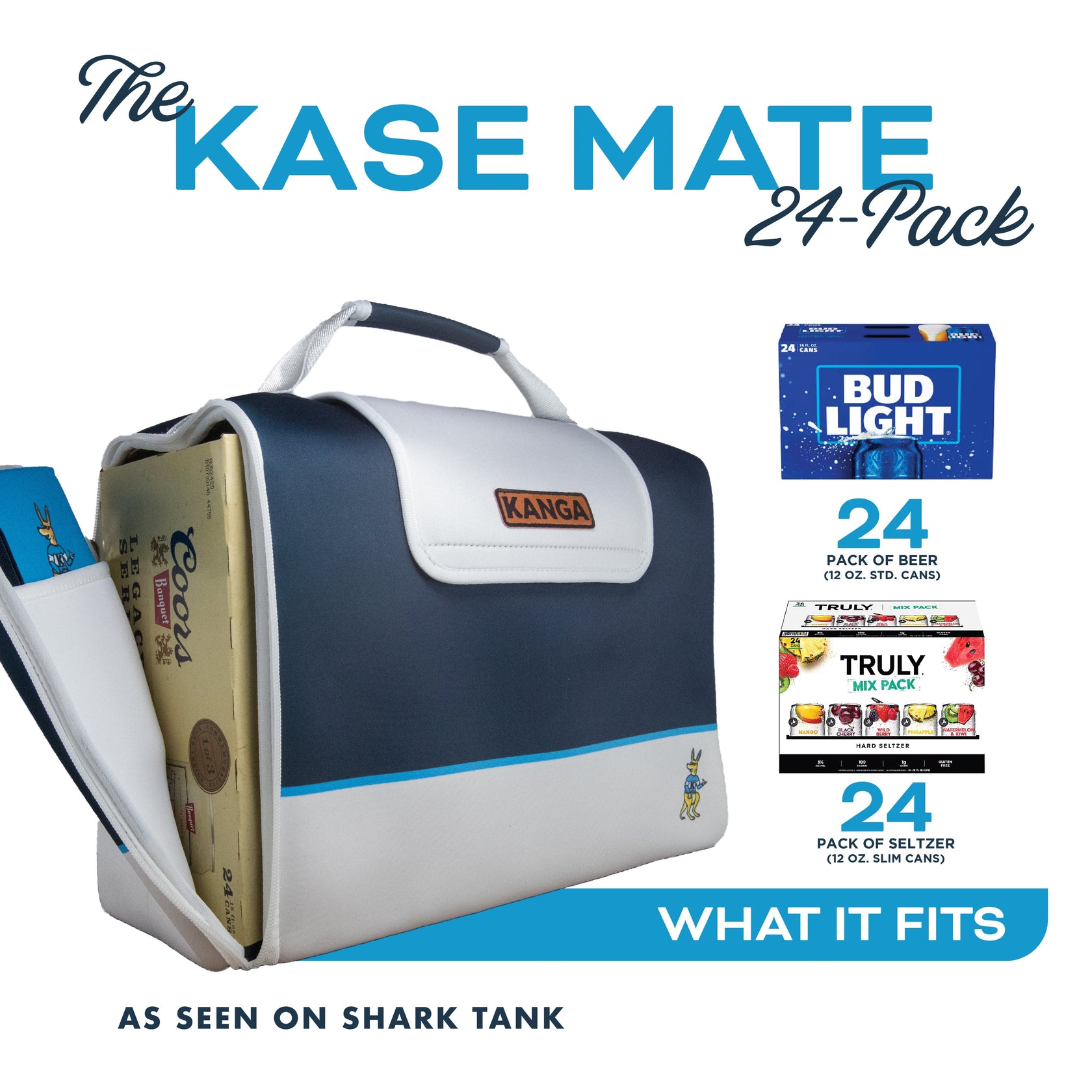 Midnight 24Pack Kase Mate Kanga Coolers